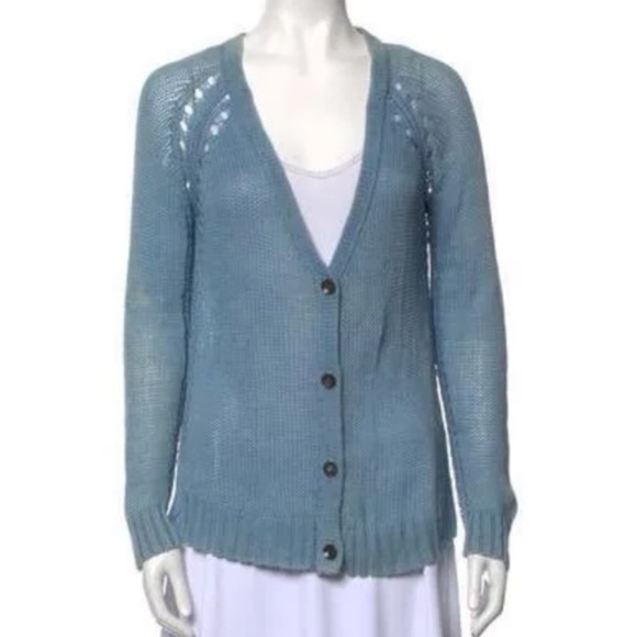 rag & bone Sweaters - rag & bone Blue Cardigan Sweater